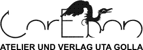Logo CorEKon Atalier und Verlag Uta Golla, Alte Wort-Bild-Marke aus 1998 Logo CorEKon Atelier und Verlag Uta Golla, Alte Wort-Bildmarke aus 1998